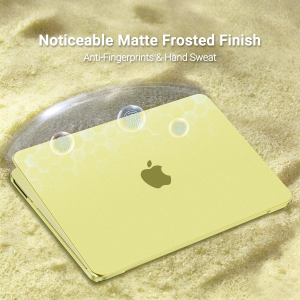 MOSISO MacBook Neo Parmak �zi B�rakmayan Laptop K�l�f�-Citrus Clear