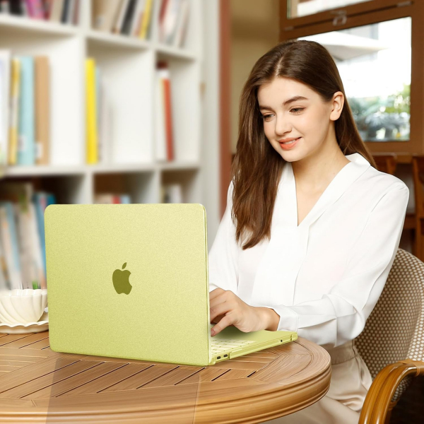 MOSISO MacBook Neo Parmak �zi B�rakmayan Laptop K�l�f�-Citrus Clear