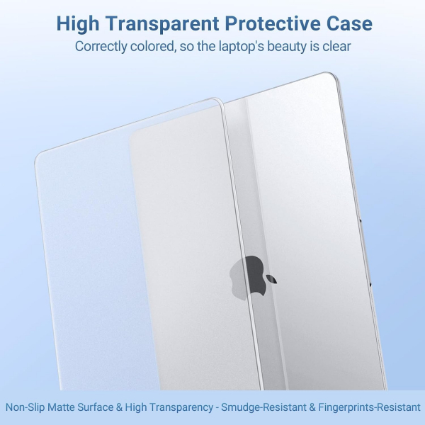 MOSISO MacBook Neo Parmak �zi B�rakmayan Laptop K�l�f�-Matte Clear