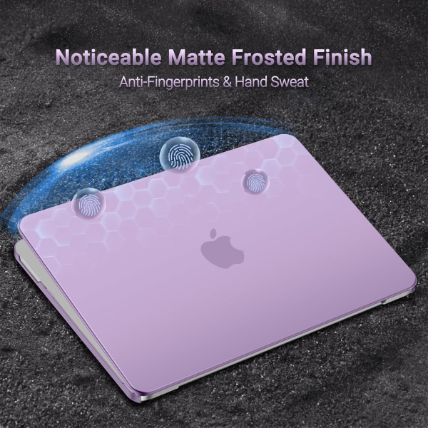 MOSISO MacBook Neo Parmak �zi B�rakmayan Laptop K�l�f�-Purple