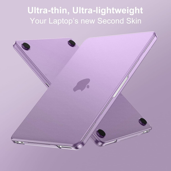 MOSISO MacBook Neo Parmak �zi B�rakmayan Laptop K�l�f�-Purple