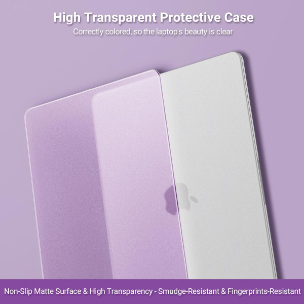 MOSISO MacBook Neo Parmak �zi B�rakmayan Laptop K�l�f�-Purple