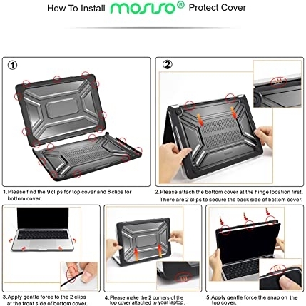 MOSISO MacBook Pro Koruyucu Klf (14 in)-Gray