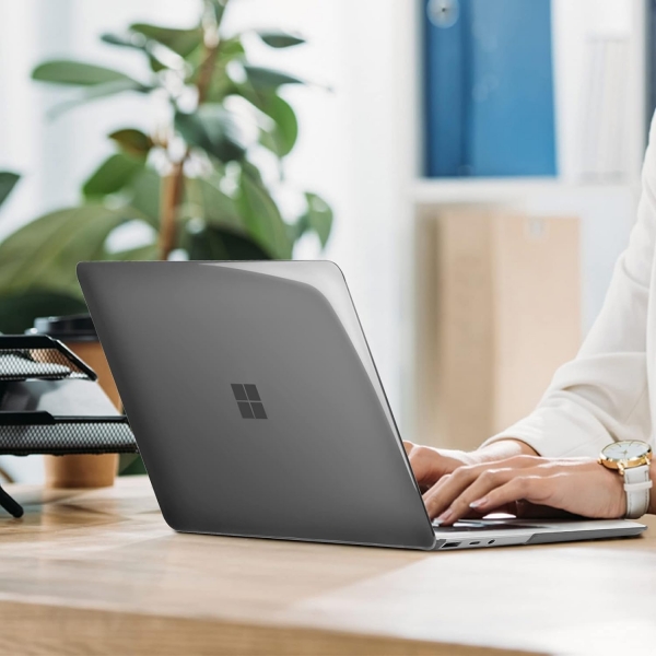 MOSISO Microsoft Surface Laptop Go 3 Koruyucu Klf-Smoke Black