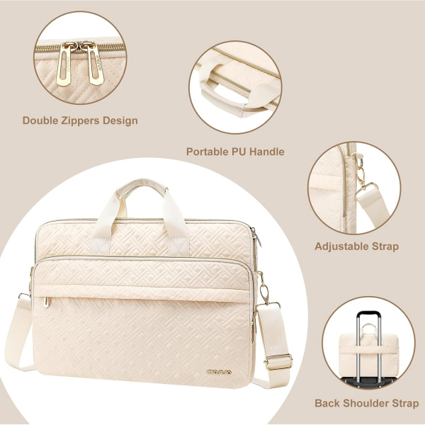 MOSISO Askl Laptop antas (15-16 in)-Beige