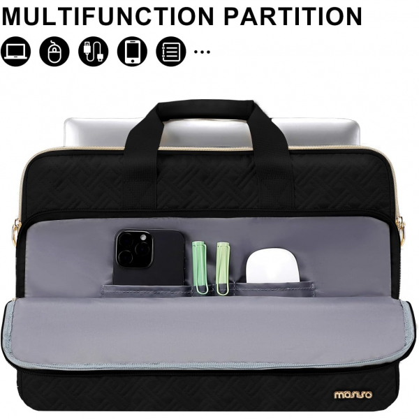 MOSISO Askl Laptop antas (15-16 in)-Black