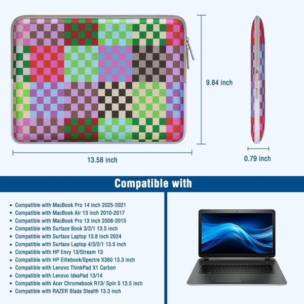 MOSISO Renkli Laptop antas (13-14 in)