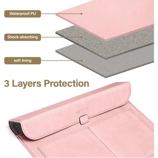 MOSISO MacBook Air/Pro Laptop antas (13 in)-Pink 