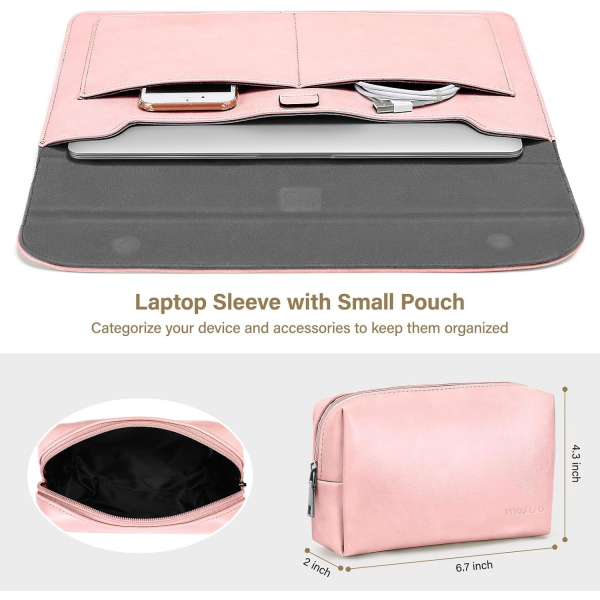 MOSISO MacBook Air/Pro Laptop antas (13 in)-Pink 
