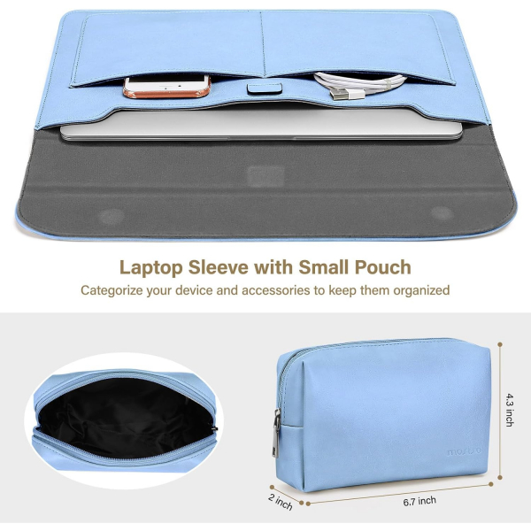 MOSISO MacBook Air/Pro Laptop antas (13 in)-Pastel Blue