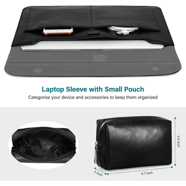 MOSISO MacBook Air/Pro Laptop antas (13 in)-Black 