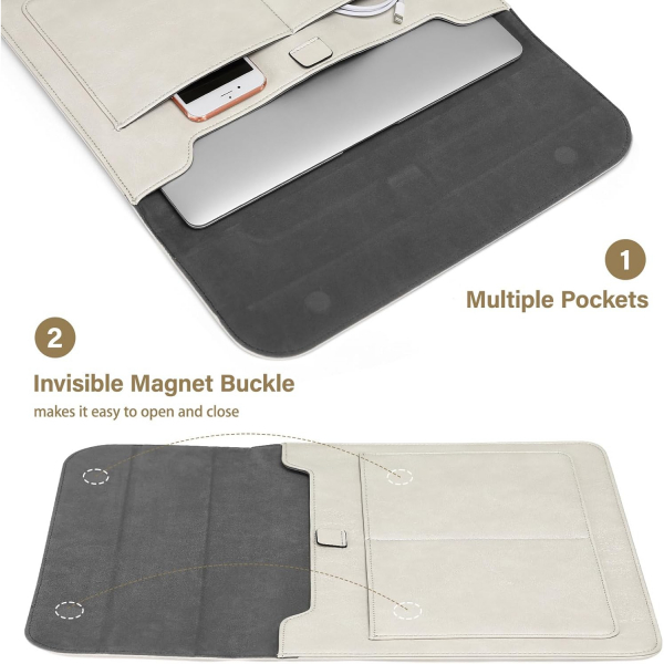 MOSISO MacBook Air/Pro Laptop antas (13 in)-Beige 