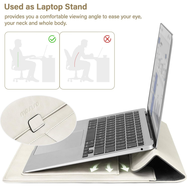 MOSISO MacBook Air/Pro Laptop antas (13 in)-Beige 