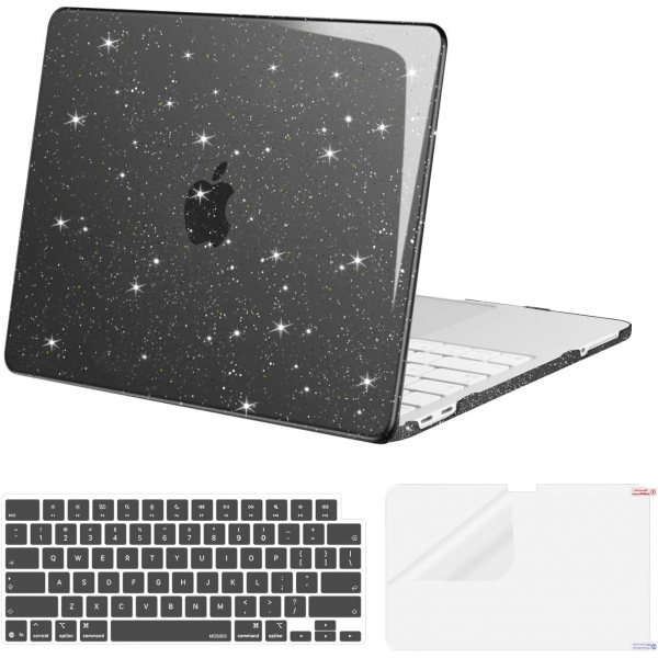 MOSISO Simli MacBook Neo Laptop K�l�f Seti-Black