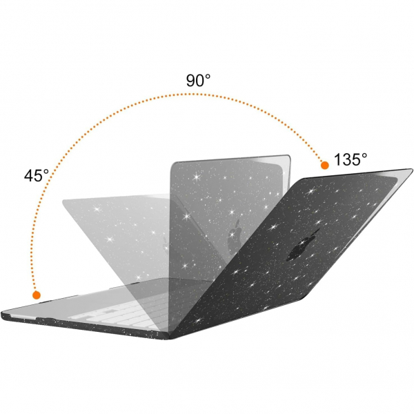MOSISO Simli MacBook Neo Laptop K�l�f�-Black