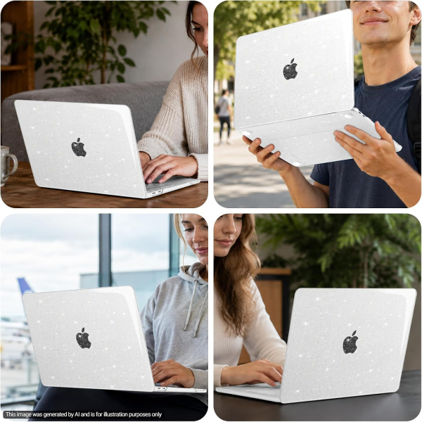 MOSISO Simli MacBook Neo Laptop K�l�f�-Clear