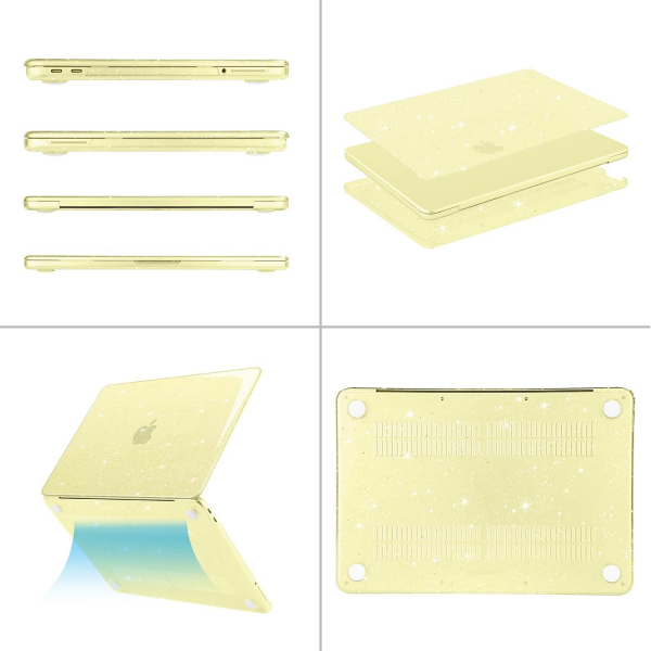 MOSISO Simli MacBook Neo Laptop K�l�f�-Citrus