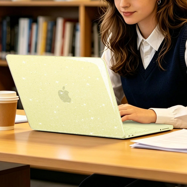 MOSISO Simli MacBook Neo Laptop K�l�f�-Citrus