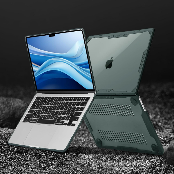 MOSISO Symmetric Geometric MacBook Air K�l�f (13.6 �n�)-Green