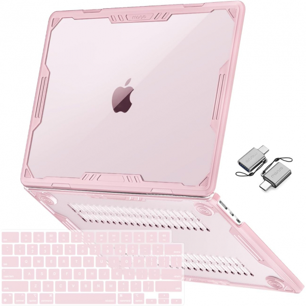 MOSISO Symmetric Geometric MacBook Air K�l�f (13.6 �n�)-Pink
