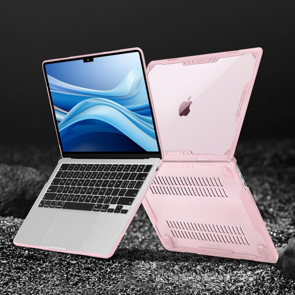 MOSISO Symmetric Geometric MacBook Air K�l�f (13.6 �n�)-Pink