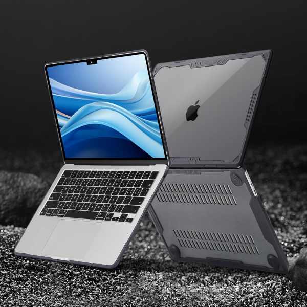 MOSISO Symmetric Geometric MacBook Air K�l�f (13.6 �n�)-Gray