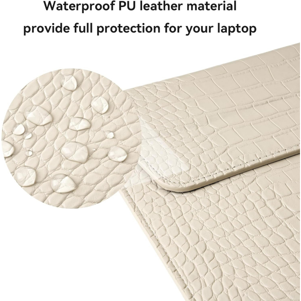 MOSISO Timsah Derisi Desenli Laptop �antas� (13 in�)-Beige