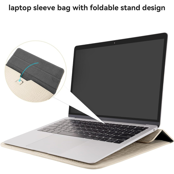 MOSISO Timsah Derisi Desenli Laptop �antas� (13 in�)-Beige
