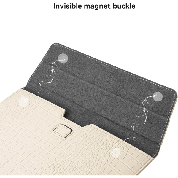 MOSISO Timsah Derisi Desenli Laptop �antas� (13 in�)-Beige