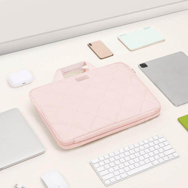 MOSISO Fluffy Laptop antas (15-15.6 in)-Pink