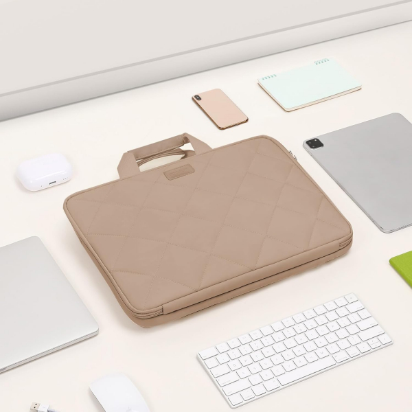 MOSISO Fluffy Laptop antas (15-15.6 in)-Taupe Brown