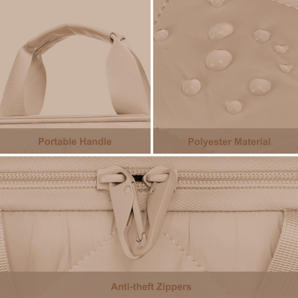 MOSISO Fluffy Laptop antas (15-15.6 in)-Taupe Brown