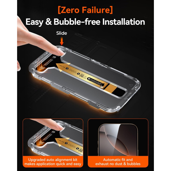 MRGLAS iPhone 16 Pro Max Privacy Ekran Koruyucu(4 Adet)