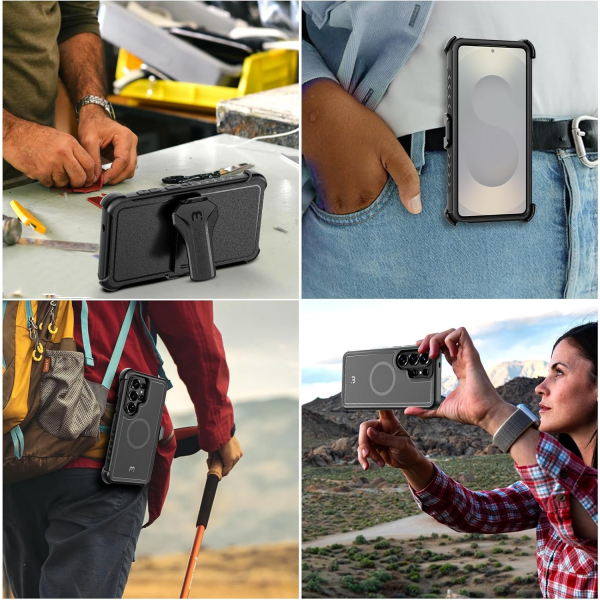 MYBAT Samsung Galaxy S26 Ultra Maverick Klipsli K�l�f-Black