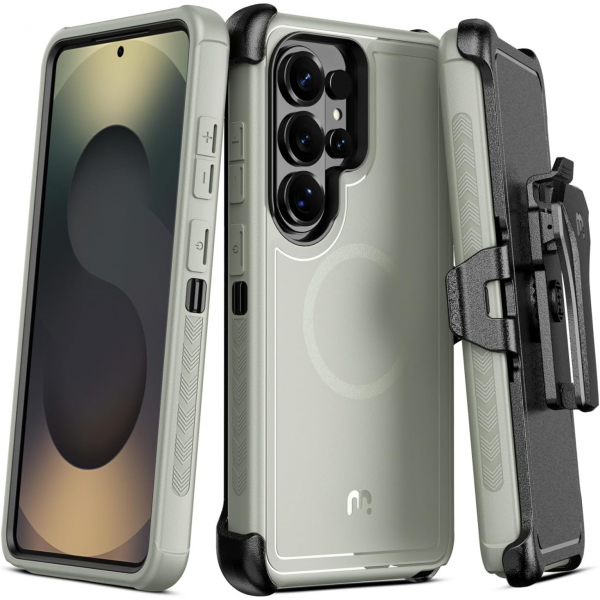 MYBAT Samsung Galaxy S26 Ultra Maverick Klipsli K�l�f-Natural Titanium