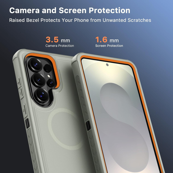 MYBAT Samsung Galaxy S26 Ultra Maverick Klipsli K�l�f-Natural Titanium