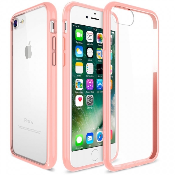 Maxboost Apple iPhone 7 HyperPro Serisi Klf-Cherry Blossom - Clear