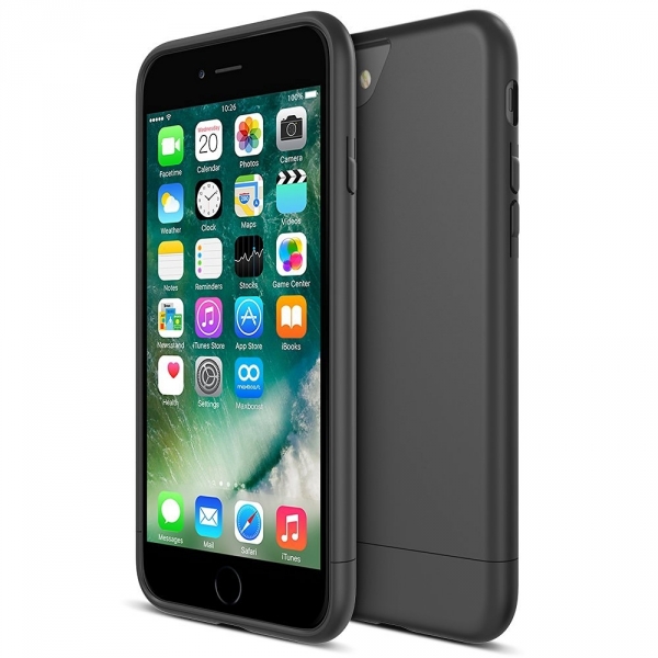 Maxboost Apple iPhone 7 Vibrance Serisi K�l�f-Jet Black