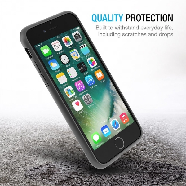 Maxboost Apple iPhone 7 Vibrance Serisi K�l�f-Jet Black