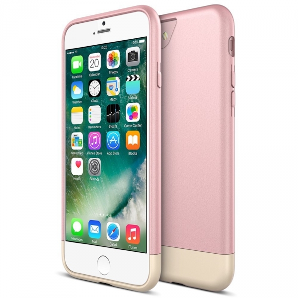 Maxboost Apple iPhone 7 Vibrance Serisi K�l�f-Rose Gold