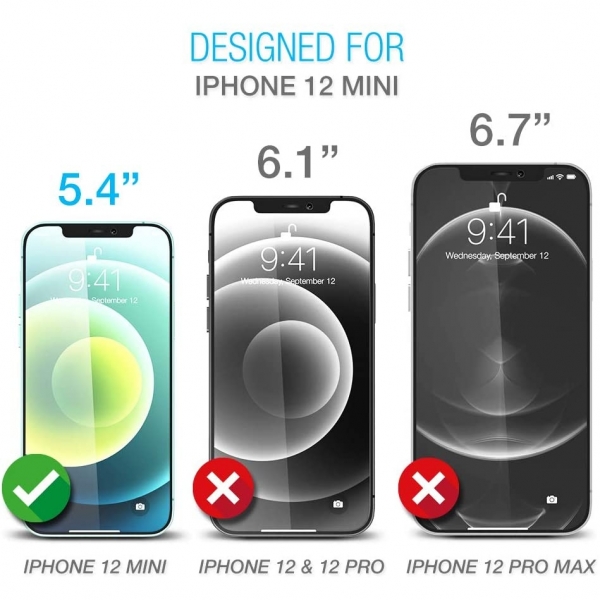 Maxboost iPhone 12 Mini Temperli Cam Ekran Koruyucu(3 Adet)