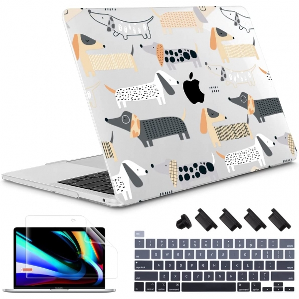 May Chen MacBook Pro Koruyucu Klf (13 in)-Cute Dogs