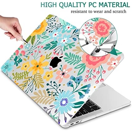 May Chen MacBook Pro Koruyucu Klf (13 in)-Colorful Flowers 