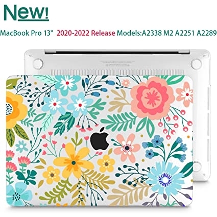May Chen MacBook Pro Koruyucu Klf (13 in)-Colorful Flowers 