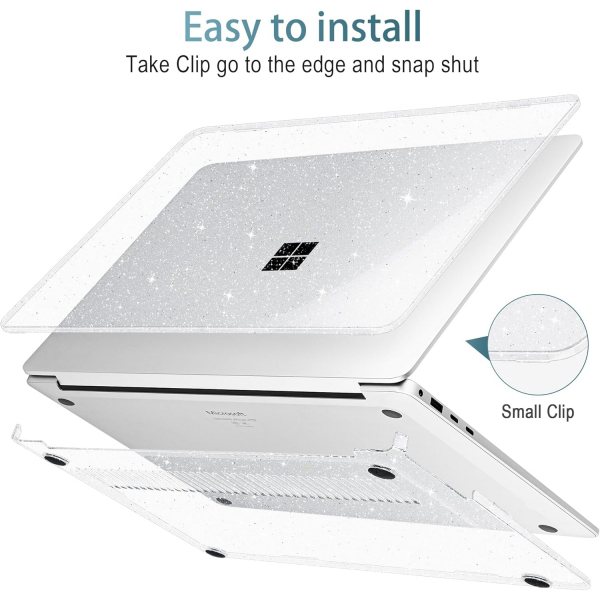 May Chen Microsoft Surface Laptop 7 Klf (13.8 in)-Clear Glitter 