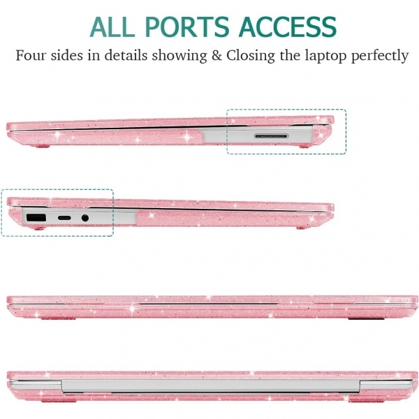 May Chen Microsoft Surface Laptop Go 2 Klf-Pink Glitter
