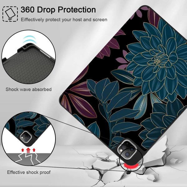 May Chen Standl iPad Pro M2 Klf (11 in)-Flowers Leavers