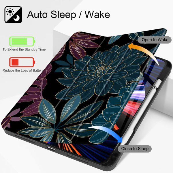 May Chen Standl iPad Pro M2 Klf (11 in)-Flowers Leavers
