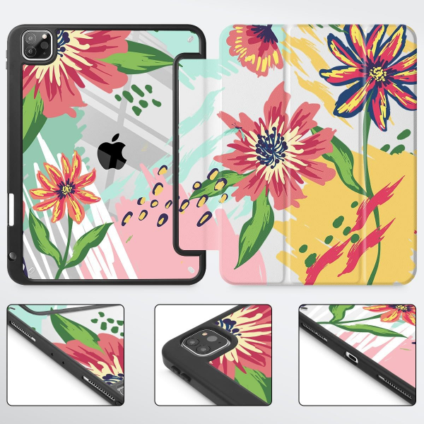 May Chen Standl iPad Pro Klf (12.9 in)-Graffiti Flower