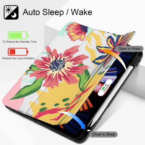 May Chen Standl iPad Pro Klf (12.9 in)-Graffiti Flower